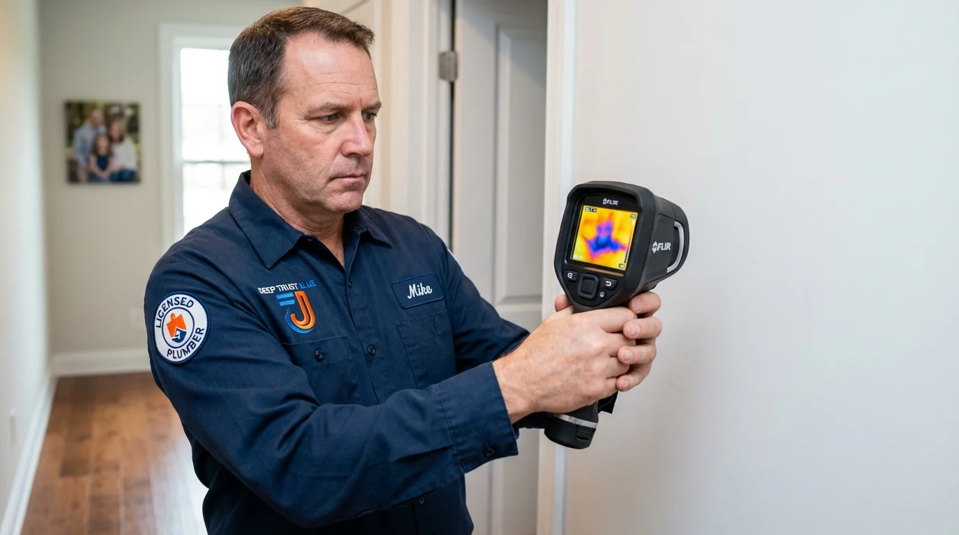 Thermal imaging leak detection by Johns Plumbing LLC in Ayden